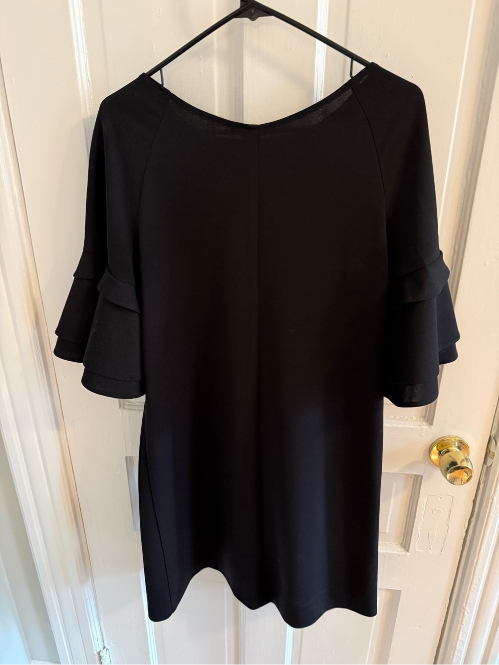 Aqua Black Women's Ruffled Sleeve Dress - Picture 2 of 3